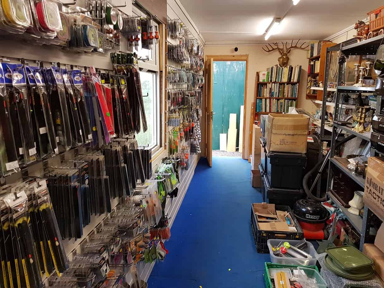 Tackle and gear at the Finch Farm Tackle Shack